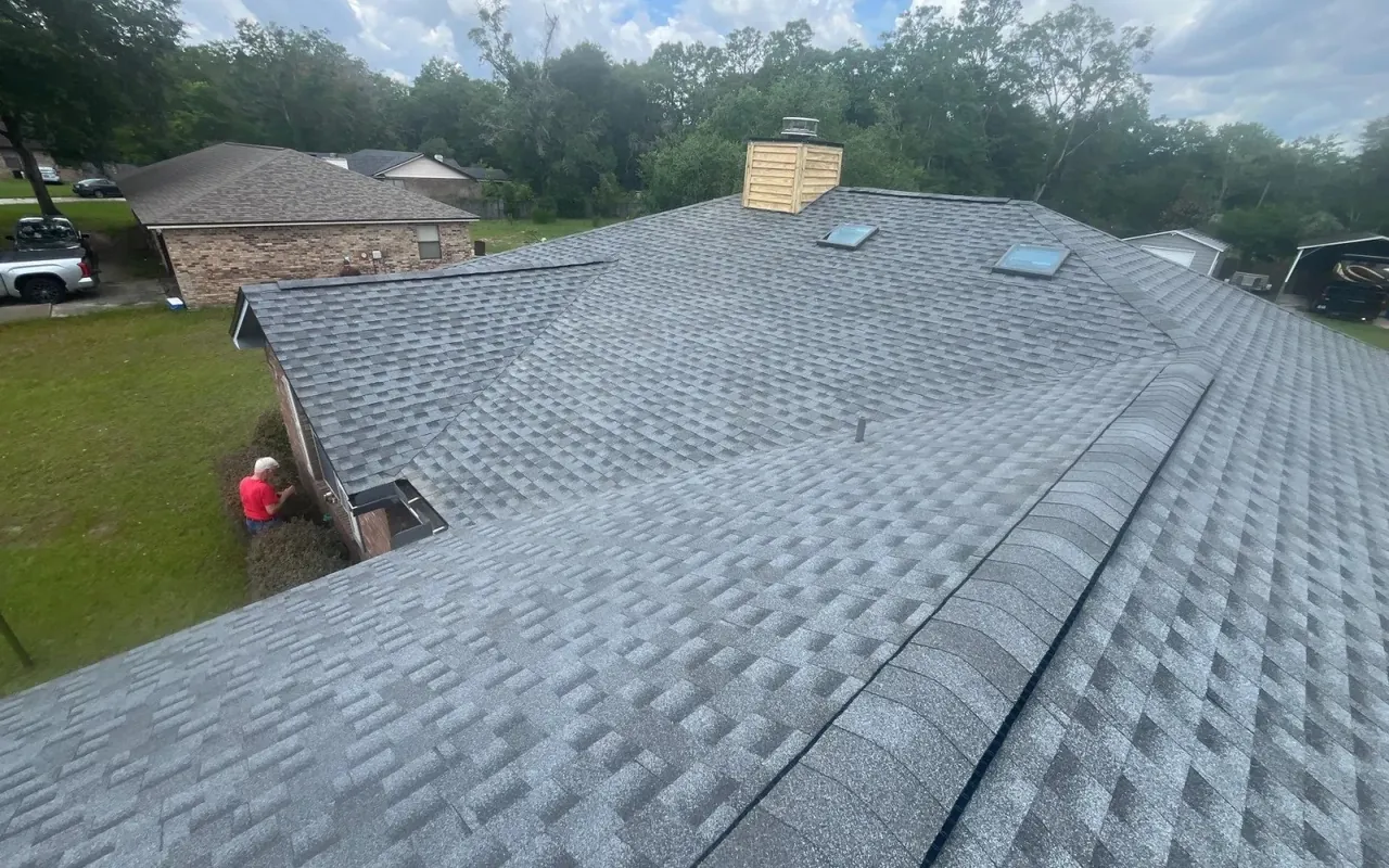 New architectural shingle roof